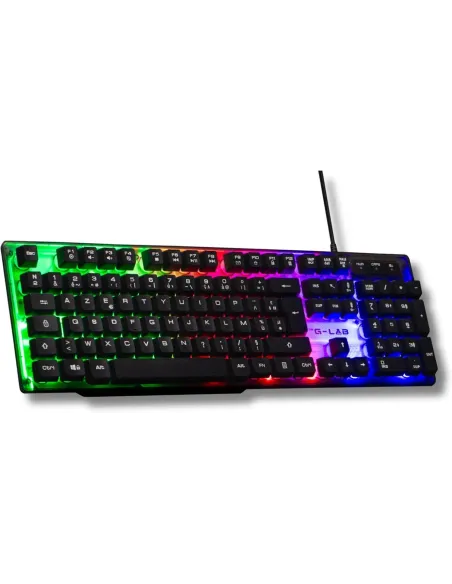 The G-Lab Keyz Neon Teclado RGB USB Negro