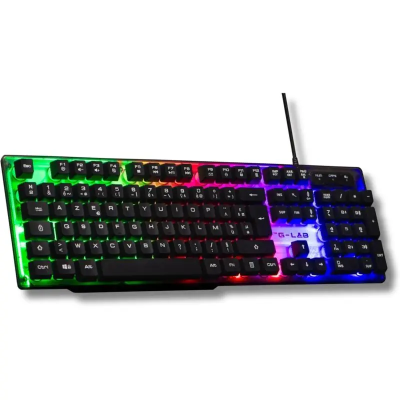 The G-Lab Keyz Neon Teclado RGB USB Negro