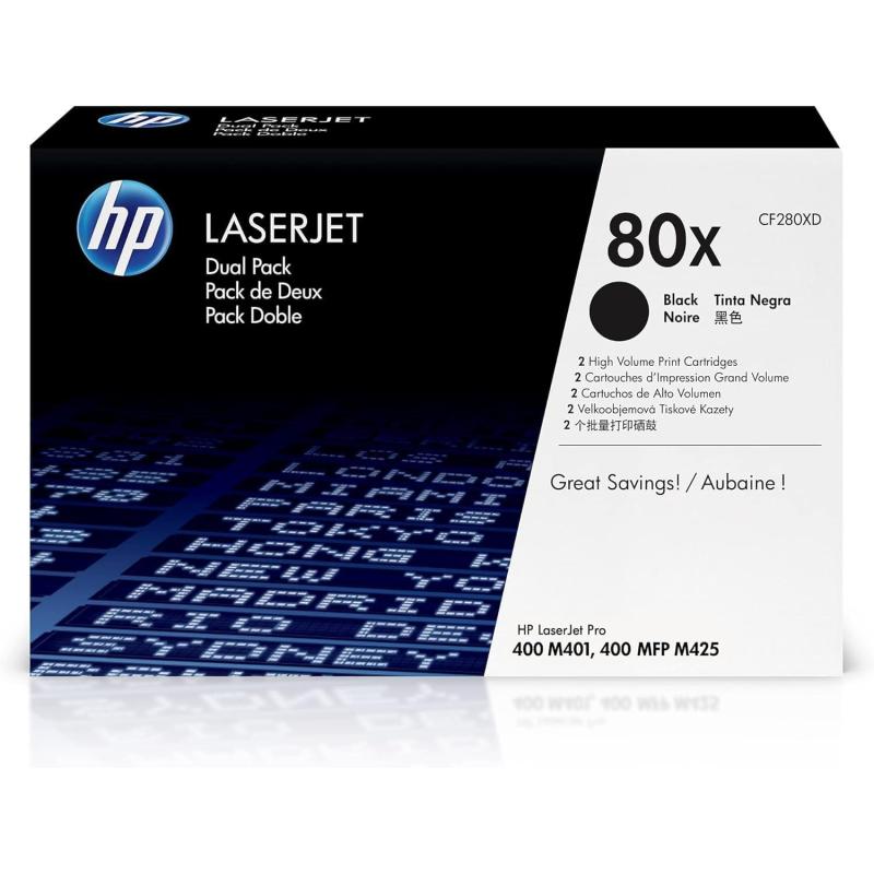 HP 80X LaserJet Tóner Original Negro