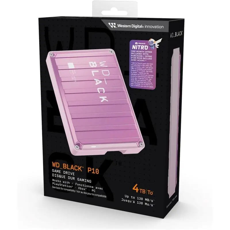 Western Digital Pink P10 Game Drive 4TB USB 3.2