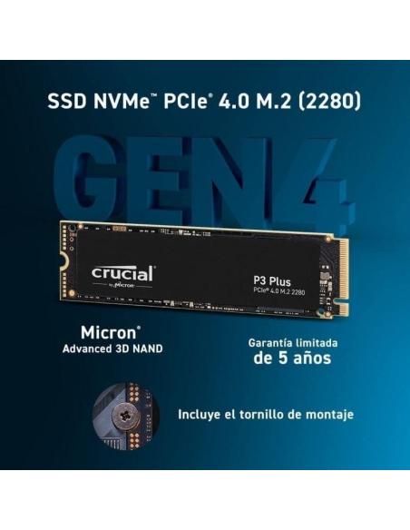 Crucial P3 Plus SSD M.2 4TB PCIe Gen 4