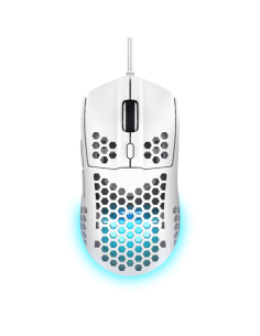 Trust GXT 928 HELOX Ratón Gaming 6400 DPI Blanco