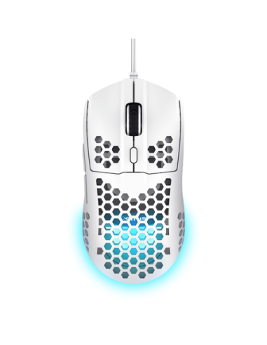 Trust GXT 928 HELOX Ratón Gaming 6400 DPI Blanco
