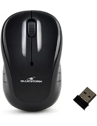 Bluestork M-WL-OFF10 Ratón Inalámbrico 1200 DPI Negro