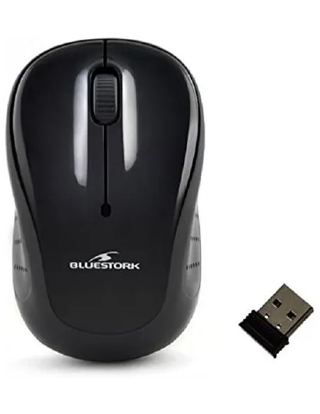 Bluestork M-WL-OFF10 Ratón Inalámbrico 1200 DPI Negro