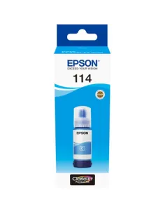 Epson 114 Botella Tinta Ecotank Cian 70ml-CCICTO0849