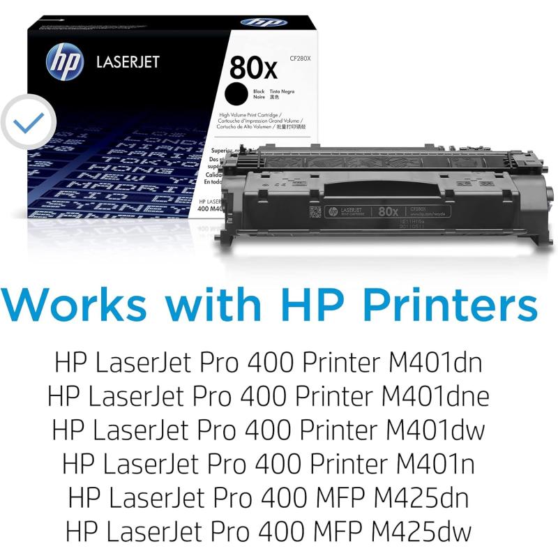 HP LaserJet 80X Tóner Original Negro