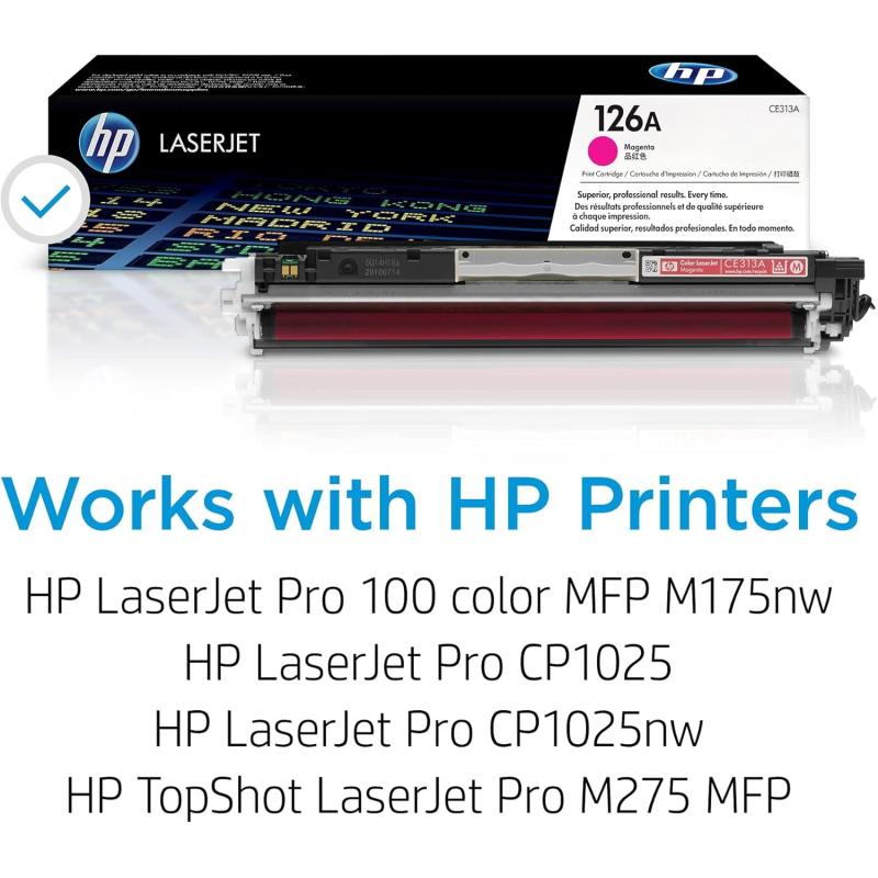 HP LaserJet 126A Pack 3 Cartuchos de Tóner Original Cian/Magenta/Amarillo