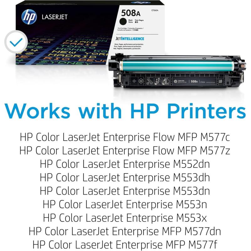 HP LaserJet 508A Tóner Original Negro