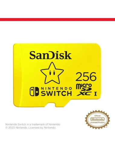 SanDisk SDSQXAO-256G-GNCZN microSDXC para consolas Nintendo Switch 256GB UHS-I Class 10 U3