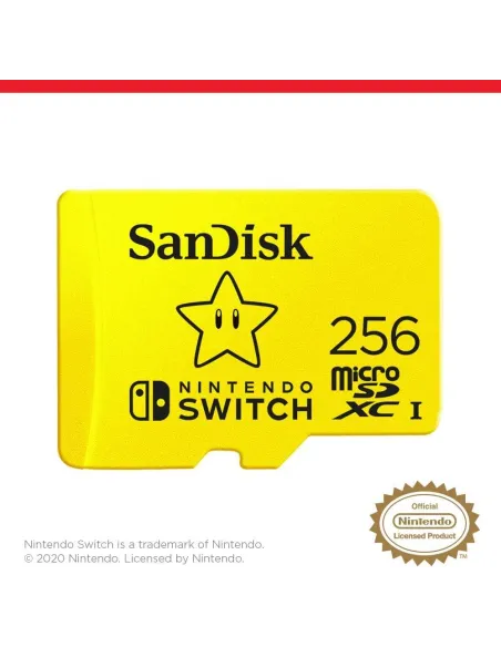 SanDisk SDSQXAO-256G-GNCZN microSDXC para consolas Nintendo Switch 256GB UHS-I Class 10 U3