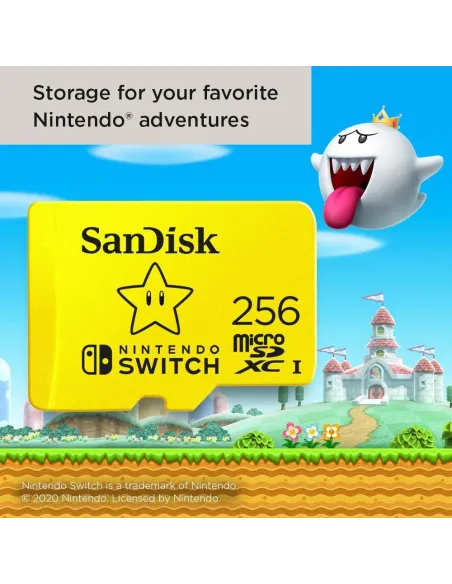 SanDisk SDSQXAO-256G-GNCZN microSDXC para consolas Nintendo Switch 256GB UHS-I Class 10 U3