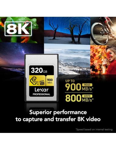 Lexar Tarjeta Profesional Gold Series CFexpress 320GB Tipo A