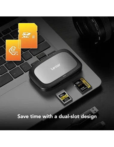 Lexar RW530 LRW530U-RNBNG Lector de Tarjetas CFexpress UHS-II Tipo A USB-C 3.2 Gen 2