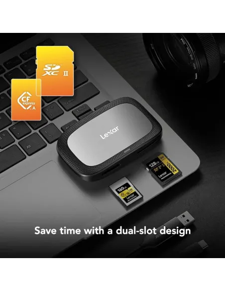 Lexar RW530 LRW530U-RNBNG Lector de Tarjetas CFexpress UHS-II Tipo A USB-C 3.2 Gen 2