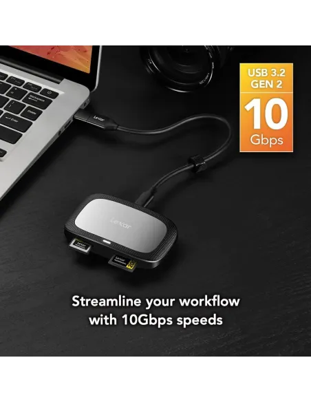 Lexar RW530 LRW530U-RNBNG Lector de Tarjetas CFexpress UHS-II Tipo A USB-C 3.2 Gen 2