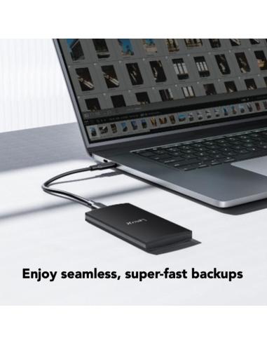 Lexar LSL300002T-RNBNG Disco Duro Externo 2TB 2.5" USB-A/USB-C 3.2 Negro