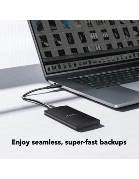 Lexar LSL300002T-RNBNG Disco Duro Externo 2TB 2.5" USB-A/USB-C 3.2 Negro