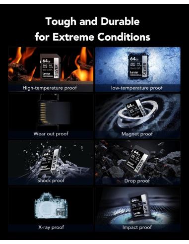 Lexar Professional Silver Plus SDXC 64GB UHS-I