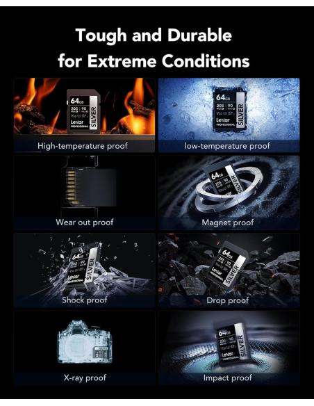 Lexar Professional Silver Plus SDXC 64GB UHS-I