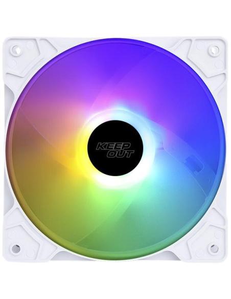 Keep Out XFC-120FW RGB Ventilador 120mm Blanco