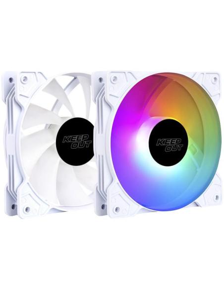 Keep Out XFC-120FW RGB Ventilador 120mm Blanco