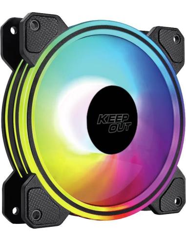 Keep Out XFC-120DR RGB Ventilador 120mm Negro