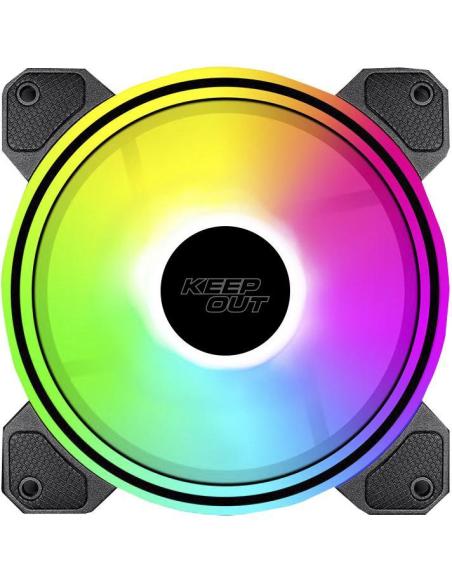 Keep Out XFC-120DR RGB Ventilador 120mm Negro