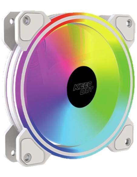 Keep Out XFC-120DRW RGB Ventilador 120mm Blanco