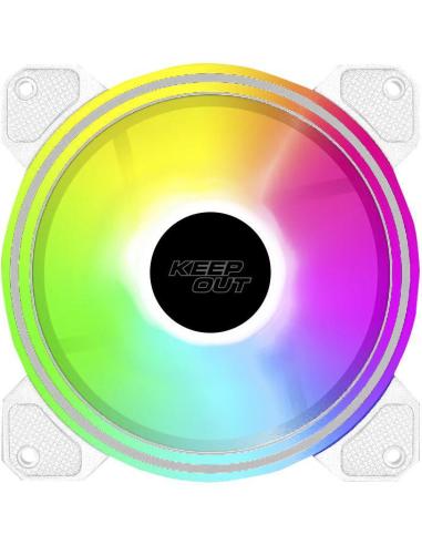 Keep Out XFC-120DRW RGB Ventilador 120mm Blanco