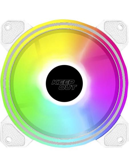 Keep Out XFC-120DRW RGB Ventilador 120mm Blanco