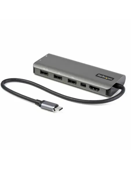 Startech DKT31CMDPHPD Docking Station 7 en 1 USB-C a USB-C/USB-A/HDMI Gris