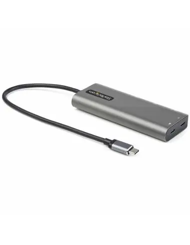 Startech DKT31CMDPHPD Docking Station 7 en 1 USB-C a USB-C/USB-A/HDMI Gris