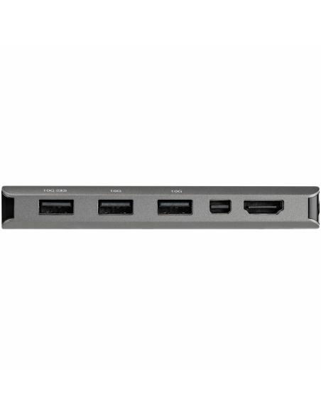 Startech DKT31CMDPHPD Docking Station 7 en 1 USB-C a USB-C/USB-A/HDMI Gris