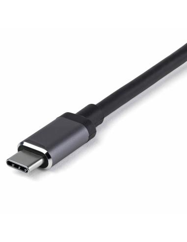 Startech DKT31CMDPHPD Docking Station 7 en 1 USB-C a USB-C/USB-A/HDMI Gris