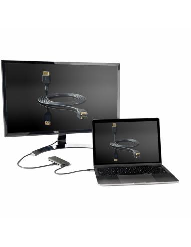 Startech DKT31CMDPHPD Docking Station 7 en 1 USB-C a USB-C/USB-A/HDMI Gris
