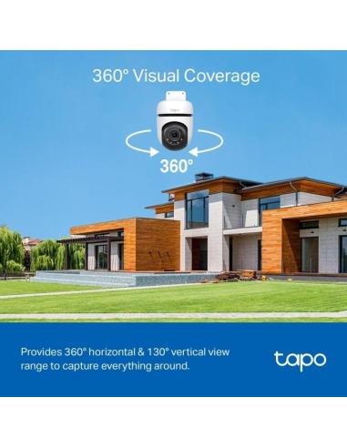 TP-Link Tapo TC41 Cámara de Vigilancia Exterior 360º WiFi 2K Visión Nocturna IP65