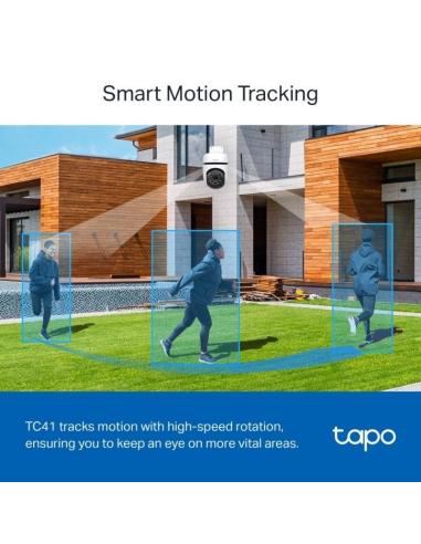 TP-Link Tapo TC41 Cámara de Vigilancia Exterior 360º WiFi 2K Visión Nocturna IP65