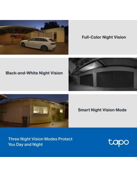 TP-Link Tapo TC41 Cámara de Vigilancia Exterior 360º WiFi 2K Visión Nocturna IP65