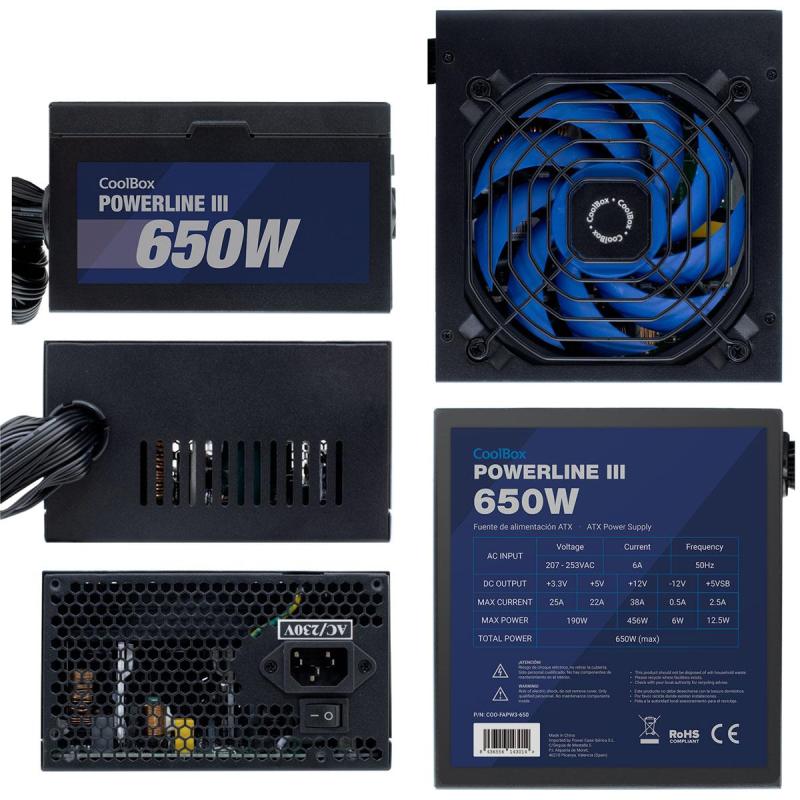 Coolbox Powerline III 650 W