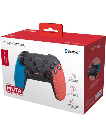 Trust GXT 1246B Muta Mando inalámbrico para Nintendo Switch Negro/Azul/Rojo