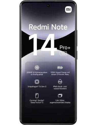 Xiaomi Redmi Note 14 Pro+ 5G 8/256GB Negro