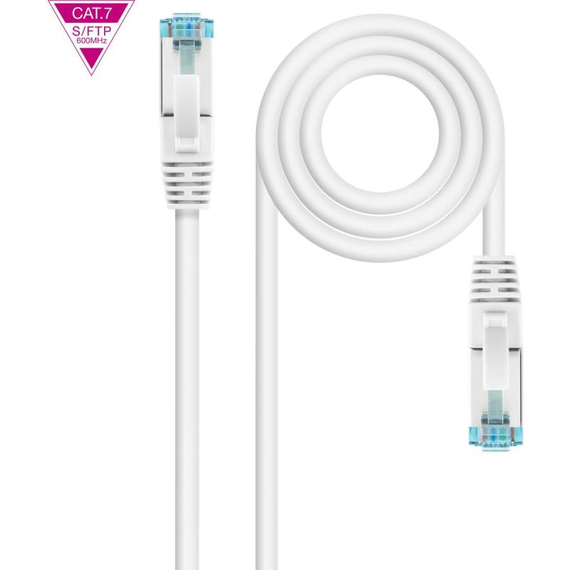 Nanocable 10.20.1701-W Cable de Red RJ45 Cat.7 SFTP LSZH 1M Blanco