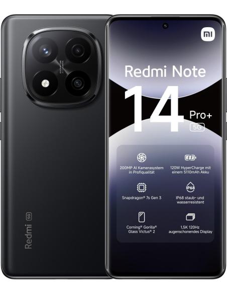 Xiaomi Redmi Note 14 Pro+ 5G 12/512GB Negro