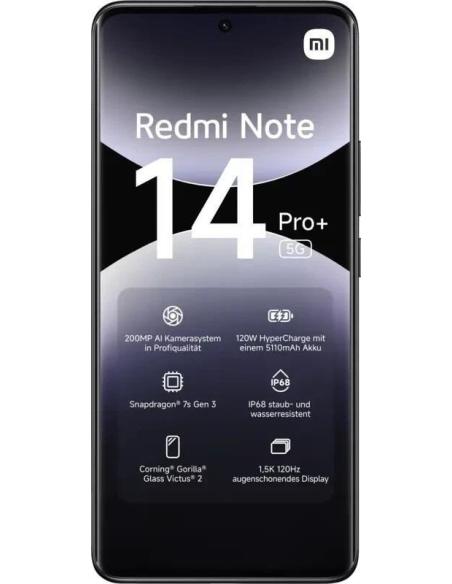 Xiaomi Redmi Note 14 Pro+ 5G 12/512GB Negro