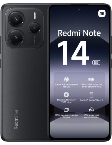 Xiaomi Redmi Note 14 5G 8/256GB Negro