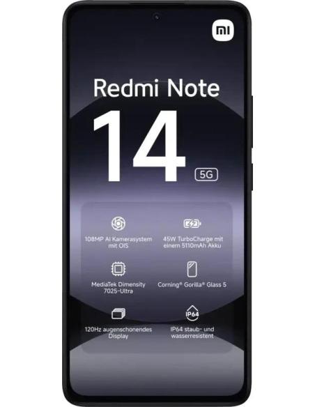 Xiaomi Redmi Note 14 5G 8/256GB Negro