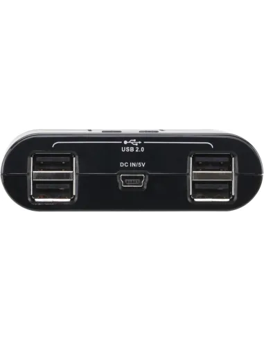 Aten US424-AT Switch KVM 4 Puertos USB-A 2.0 Negro