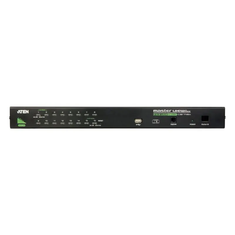 Aten CS1716A-AT-G Switch KVM 16 puertos VGA/PS/2-USB Negro