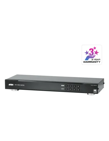 Aten VM0404HA-AT-G Switch Matriz de conmutación HDMI 4K 4x4 Negro